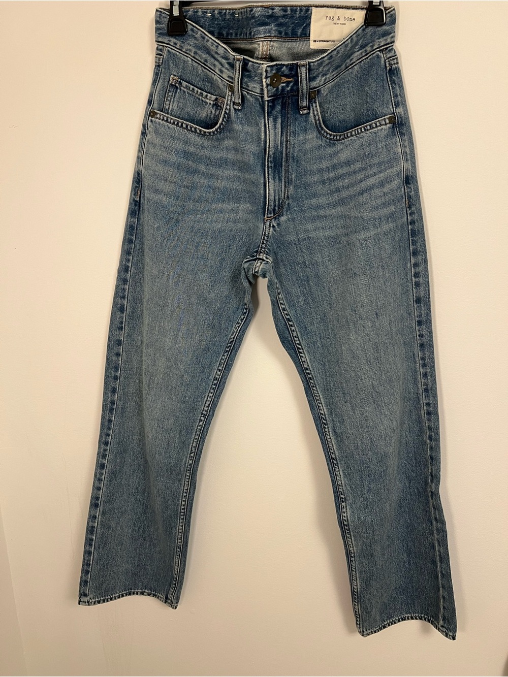 rag & bone Men's Mid-Wash Straight Jeans